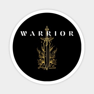 The Warrior's Golden Sword Magnet